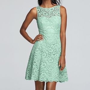 David’s bridal emerald bridesmaid dress size 4